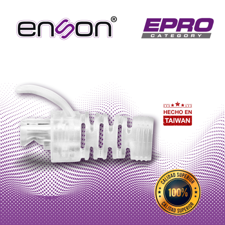 BOTA PARA CABLE UTP ENSON EPRO-BOOT6-CL TRANSPARENTE IDEAL PARA PROTEGER Y DAR MEJOR ACABADO AL TERMINADO DEL CABLEADO. COMPATIB