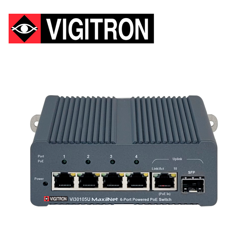 Switch PoE VIGITRON VI30105U 4 puertos PoE y SFP Gigabit