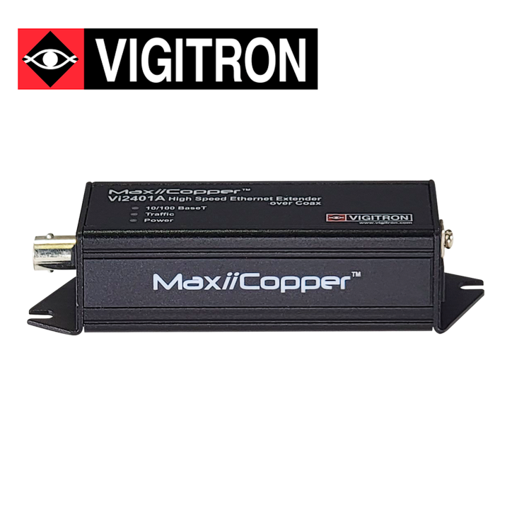 Extensor de Ethernet y PoE para cable coaxial por coaxial distancia hasta 1515 metros compatible con PoE AF/AT VIGITRON VI2401A Extensor de Ethernet y PoE para cable coaxial por coaxial distancia hasta 1515 metros compatible con PoE AF/AT VIGITRON VI2401A