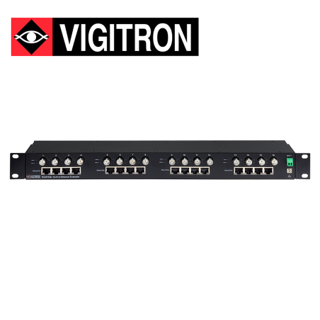 Extensor PoE VIGITRON VI2416A 16 canales para cable coaxial