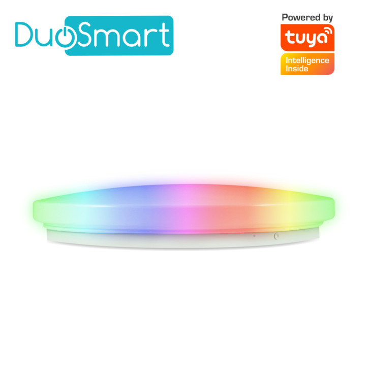 Lámpara de techo inteligente multicolor RGB multicolor RGB Wi-Fi 2.4 GHz compatible con Amazon Alexa y Google Home DUOSMART S20