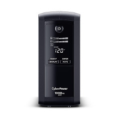 CyberPower LCD CP1000AVRLCDa sistema de alimentación ininterrumpida (UPS) Línea interactiva 1 kVA 600 W 9 salidas AC