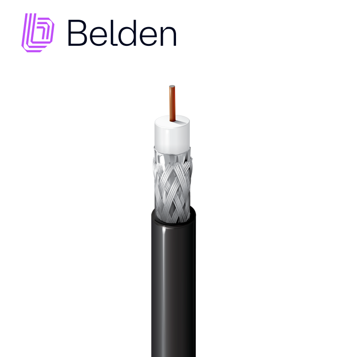 Cable coaxial SDI 75 ohmios RG-6 18 AWG BELDEN 9116SB 0101000
