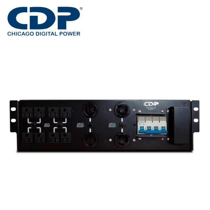 PDU Unidad de Distribución de Energía 12 contactos receptáculos NEMA 120 V y 220 V entrada por terminales CDP UPO22-PDU-610