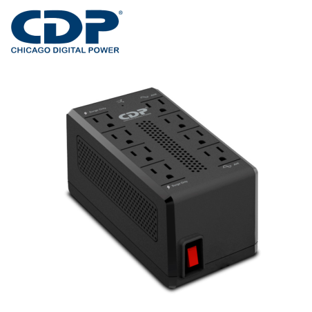 Regulador de voltaje CDP RAVR1408 1410 VA 8 contactos