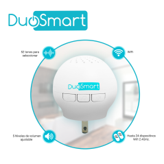 Kit alarma inalámbrica Duosmart C20 con comunicación dual WiFi 2.4 GHz y RF 433.92