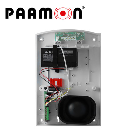 Sirena con estrobo para exterior para exterior estrobo ámbar doble carcasa PAAMON PM-SRE60ABATT