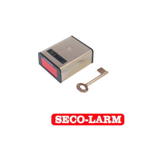 Botón de pánico alámbrico restablecimiento con llave Operación N.A. SPST switch 1 Amp 12VCC SECO-LARM SS-078Q/SS078