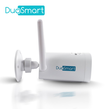 Cámara inteligente 100% inalámbrica WiFi 2.4 GHz 3 Megapixeles Para intemperie DUOSMART E41