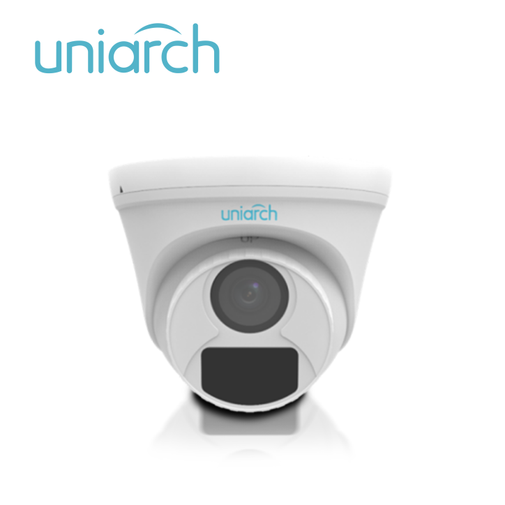 Cámara analógica turret 2MP Lente fijo 2.8mm TVI AHD CVI CVBS UNIARCH BY UNV UAC-T112-F28-X-H