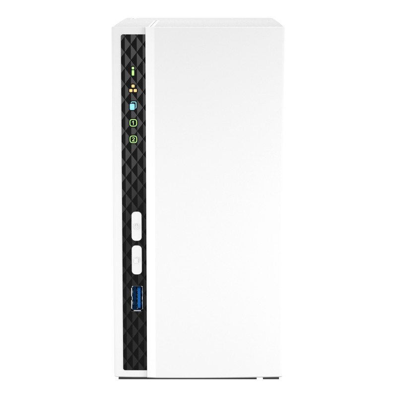 QNAP TS-233 NAS Tower ARM Cortex-A55 2 GB 0 TB QNAP QTS Blanco