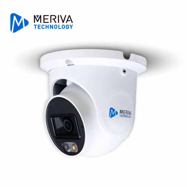 Cámara turret / domo HD 4 en 1 5 MP 4 en 1 AHD/TVI/CVI/CVBS Luz dual IR 20-30 m y luz blanca 20 m MERIVA TECHNOLOGY MDL-5302A