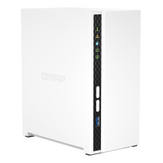 QNAP TS-233 NAS Tower ARM Cortex-A55 2 GB 0 TB QNAP QTS Blanco