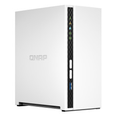 QNAP TS-233 NAS Tower ARM Cortex-A55 2 GB 0 TB QNAP QTS Blanco