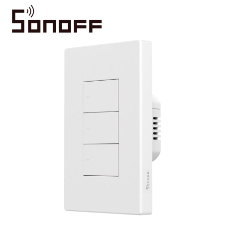 Apagador de pared touch Zigbee 3 canales Zigbee 3.0 3 canales Carga máxima total 10 AMP SONOFF ZBM5-3C-120W