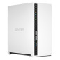 QNAP TS-233-US NAS Tower ARM Cortex-A55 2 GB 0 TB QNAP QTS Blanco 2 bahias