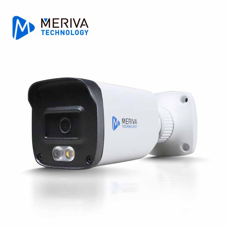 CAMARA HD BULLET MERIVA TECHNOLOGY MDL-5202A / 5MP / AHD/TVI/CVI / 2.8MM / ILUMINACION DUAL (20 - 30M IR / 20M LUZ CALIDA) / IP6