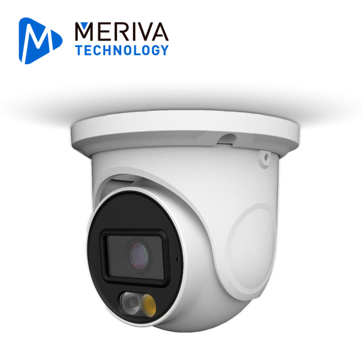 Cámara turret 2 MP 4 en 1 AHD/TVI/CVI/CVBS Luz dual MERIVA TECHNOLOGY MDL-3202A