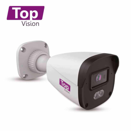 CAMARA HD BULLET TOPVISION TBDL200A / 2MP / AHD/TVI/CVI/SD / 2.8MM /30M IR - 20M LUZ CALIDA LUZ DUAL / MICROFONO INTEGRADO / IP6