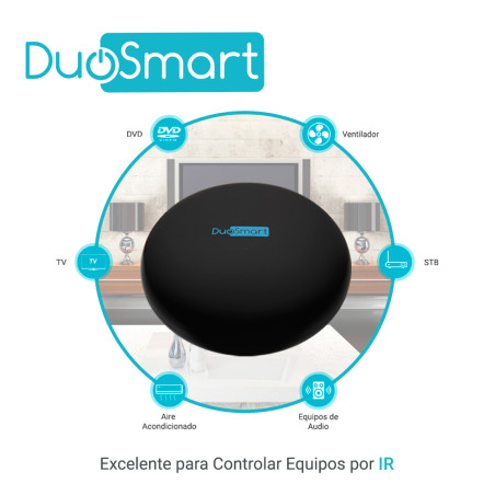 Módulo IR WiFi WiFi 2.4 GHz Control por infrarrojo con aprendizaje Alimentación 5VDC DUOSMART L10