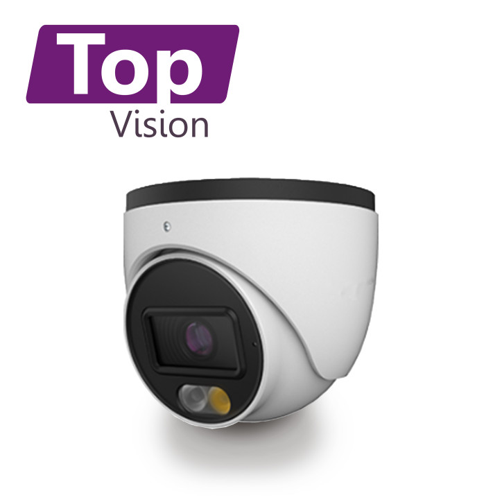 Cámara HD Turret 2 MP 4 en 1 AHD/TVI/CVI/CVBS Iluminación dual TOPVISION POWERED BY MERIVA TDDL200A