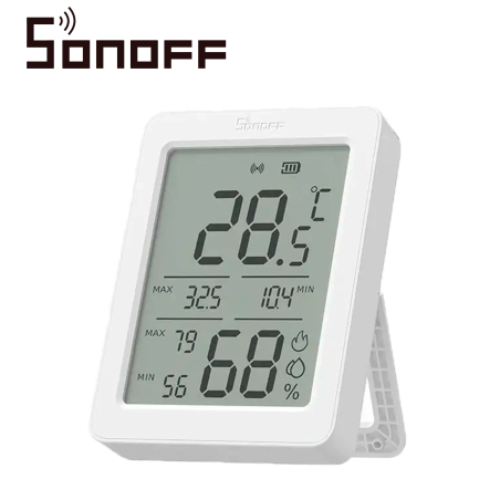 Sensor de temperatura y humedad Temperatura y humedad Zigbee 3.0 Pantalla de 3.6 pulgadas SONOFF SNZB-02DR2
