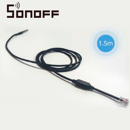 Sensor de temperatura impermeable impermeable rango de -40 a 115°C sonda de acero inoxidable SONOFF WTS01