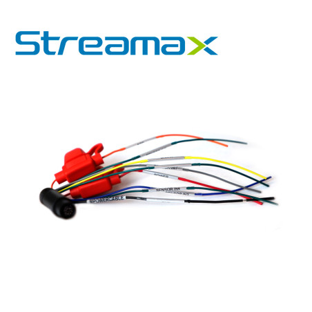 Cable de alimentación para dashcam 0.35/0.5 mm² conector 10 pines 4 entradas de alarma STREAMAX - MERIVA MPOWERCABLE