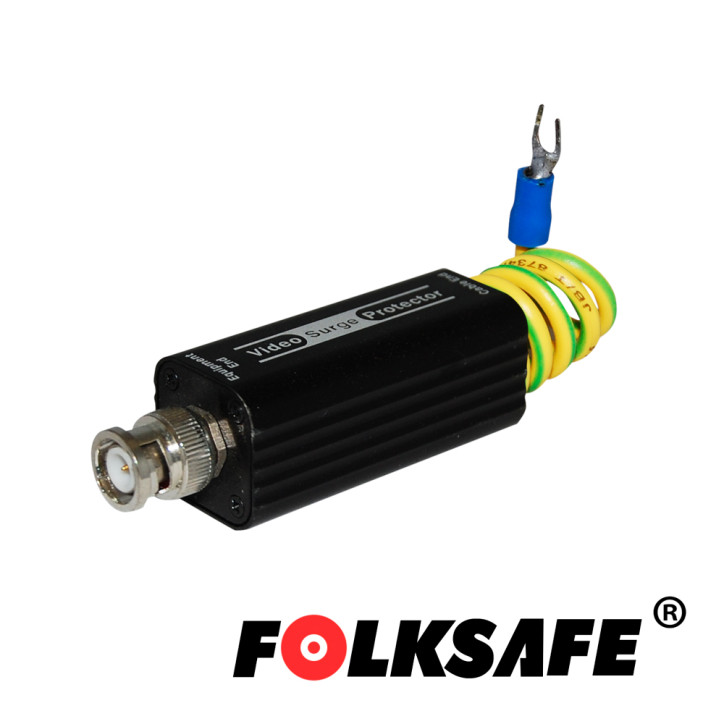 PROTECTOR DE VOLTAJE FOLKSAFE FS-SP3001U, PROTEGE CONTRA SOBRETENSIONES EN VIDEO DE HASTA 10KA SOBRE CABLE COAXIAL O UTP, CONECT
