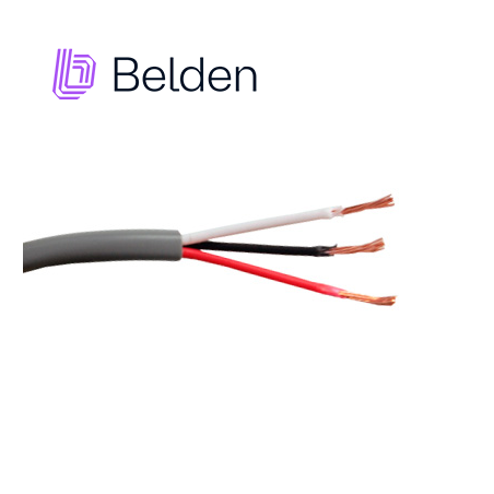 CABLE DE AUDIO COMERCIAL Y SEGURIDAD 3 conductores 22 AWG Sin blindaje BELDEN 5501UE 0081000