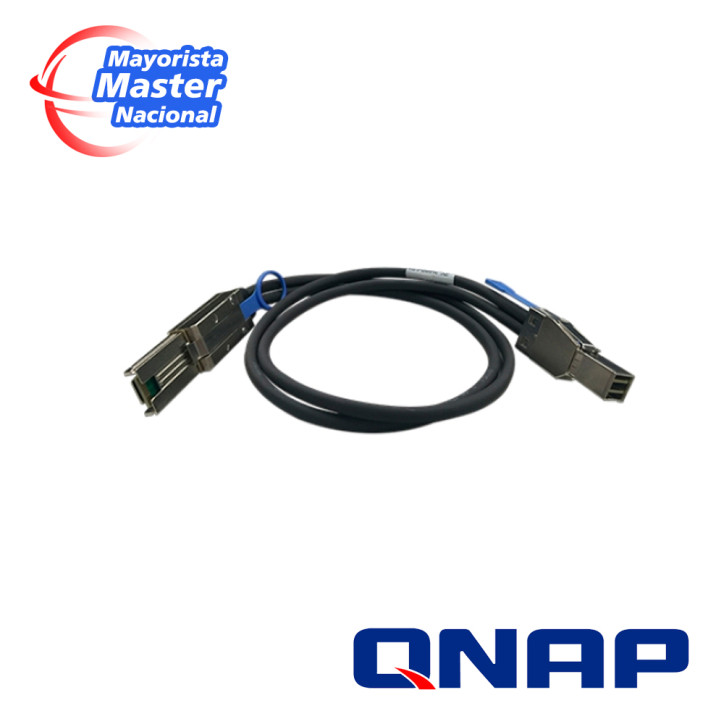 QNAP CAB-SAS10M-8644-8088 MINI SAS CABLE (SFF-8644 TO SFF-8088), 1.0M