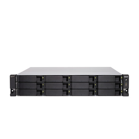 QNAP TS-h1886XU-RP R2 NAS Bastidor (2U) Intel® Xeon® D D-1622 32 GB DDR4 0 TB QuTS hero Negro