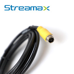 CABLE CONVERTIDOR DIN DE AVIACION STREAMAX M4PIN DJ-TRANSFER / 4 PINES / 0.18 METROS / COMPATIBLE CON CAMARAS AHD Y MDVR MA16MAX