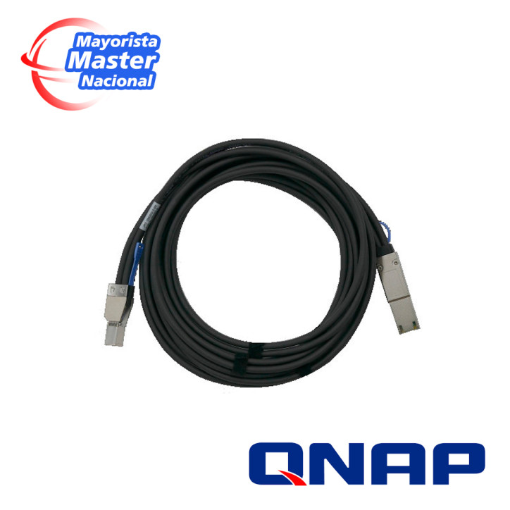 QNAP CAB-SAS30M-8644-8088 MINI SAS CABLE (SFF-8644 TO SFF-8088), 3.0M