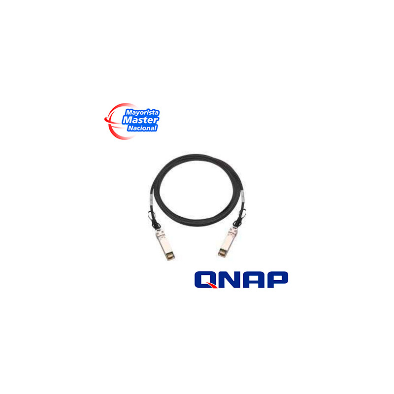 CABLE DIRECT ATTACH TWINAXIAL QNAP CAB-DAC15M-Q28 / QSFP28 100GBE / LONGITUD 1.5M / COMPATIBLE CON NAS Y TARJETAS DE RED 100GBE