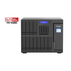 QNAP TVS-h1688X NAS Tower Intel® Xeon® W-1250 32 GB DDR4 0 TB QuTS hero Negro