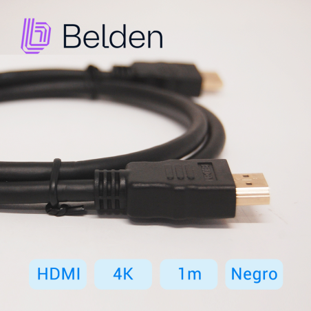 Cable HDMI Alta velocidad 4K UHD @ 30Hz 1080p @ 60Hz BELDEN HDE001MB