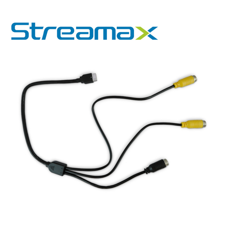 Cable de entrada y salida de video para dashcam conector 10 Pines 1 canal AHD y 1 canal STREAMAX - MERIVA ADPLUS-CABLE DE VIDEO