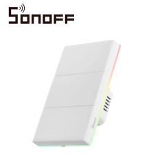 Apagador de pared táctil inteligente 3 canales táctil inalámbrico WiFi 2.4GHz SONOFF T5-3C-120