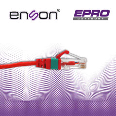 Patchcord RJ45 Cat6 Cat6 Ultra delgado 28 AWG Longitud 210 cm ENSON EPRO-6PC210-RD