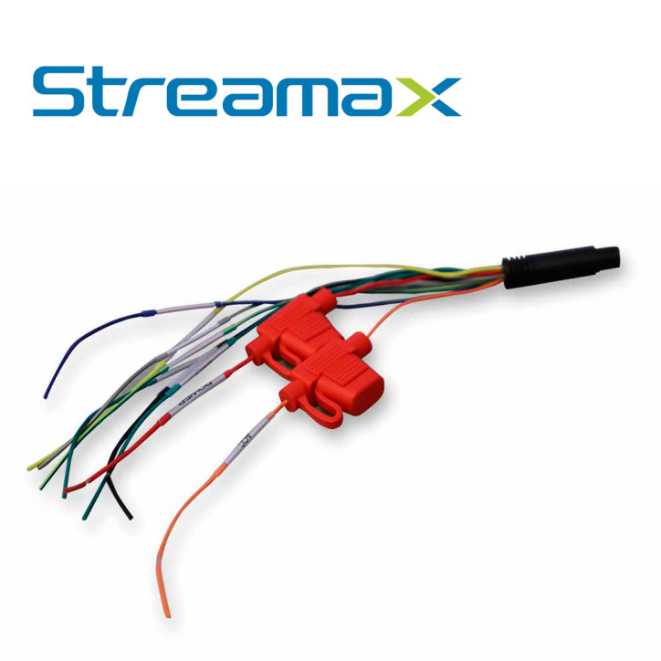 CABLE DE ALIMENTACION PARA DASHCAM STREAMAX MPOWERCABLE / CONECTOR 10 PINES / 4 ENTRADAS DE ALARMA / TERMINAL CAN (CAN-H Y CAN-L
