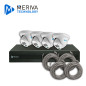 KIT DE VIDEOVIGILANCIA IP MERIVA TECHNOLOGY MKIP2MP-4T-8P 4 CÁMARAS TURRET IP MTD-203D DE 2MP LUZ DUAL CON MICROFONO INTEGRADO M