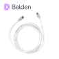 PATCH CORD DIAMETRO REDUCIDO UTP CAT6A BELDEN CAD1109010 / INTERIOR / BLANCO / 4 PARES / 28 AWG / FORRO PVC / CMR / 10 PIES 3 ME