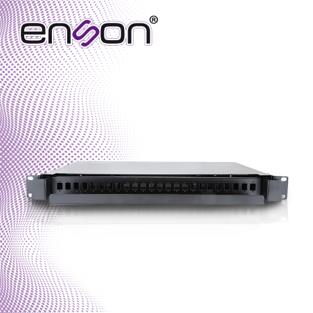 Caja de terminales de fibra óptica 24 puertos Conectores tipo SC APC 1 unidad de rack ENSON ENS-ODF8002