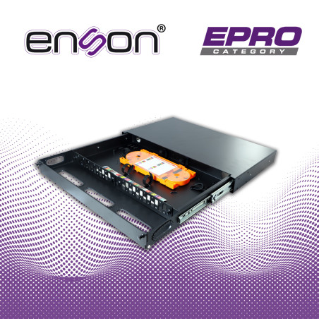 Caja de distribución de fibra óptica 2 ventanas 1 UR Deslizable ENSON ENS-MDF8003