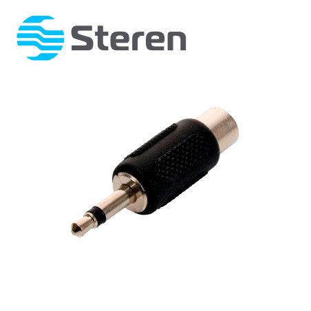 Adaptador RCA hembra a 3.5 mm macho mono RCA hembra 3.5 mm macho mono STEREN 251-122