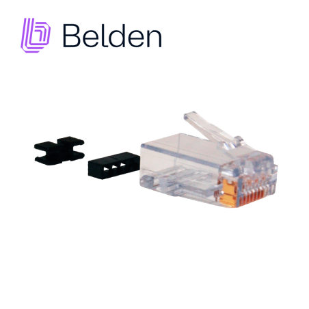 Conector Plug RJ45 UTP Cat6/Cat6A Cat6/Cat6A UTP Transparente BELDEN CAPFCU-B25