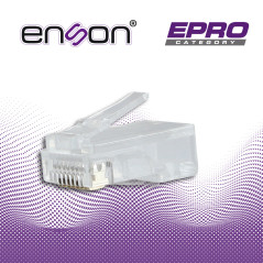 Plugs RJ45 para cable UTP Cat6 para cable UTP Cat6 sistema Passtru bote de 50 pzs ENSON EPRO-PLUG6-50