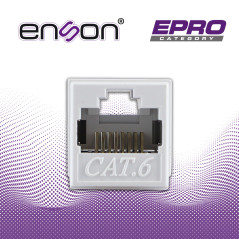 Acoplador RJ45 UTP Cat6 hembra-hembra Cat6 UTP RJ45 hembra-hembra ENSON EPRO-COP6