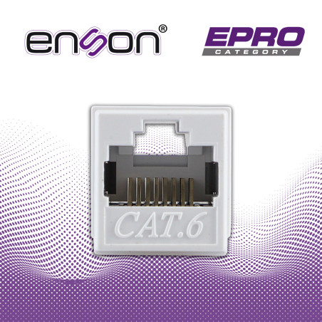 Acoplador RJ45 UTP Cat6 hembra-hembra Cat6 UTP RJ45 hembra-hembra ENSON EPRO-COP6